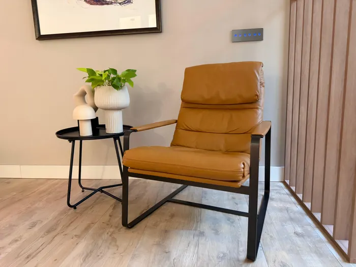Leolux Indra fauteuil, Ceras Brandy — Fauteuil (foto 1)